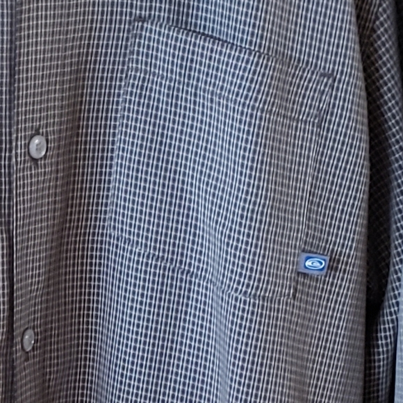 Quiksilver Green Plaid Longsleeve Shirt - Picture 2 of 5